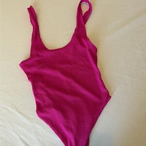 Wild Fable Women's Fuchsia Bodysuit
